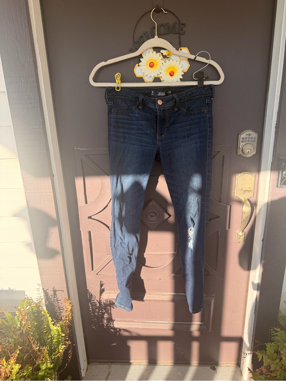 Hollister Dark Blue Women's Skinny Jeans